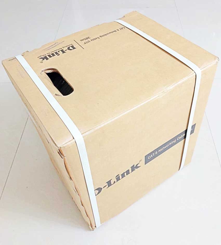 D-Link CAT6 UTP Ethernet Lan Cable 305M Roll 23AWG Solid Bare Copper Bundle - NCB-C6UGRYR-305 D-Link CAT6 UTP Ethernet Lan Cable 305M Roll 23AWG Solid Bare Copper Bundle - NCB-C6UGRYR-305